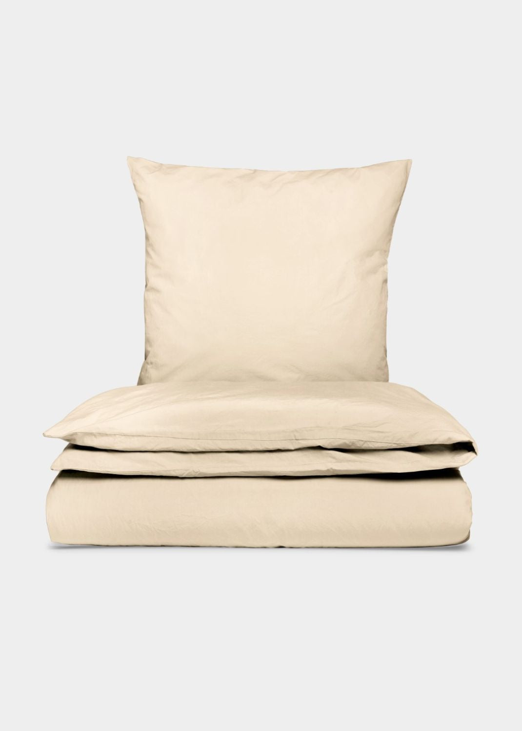 Percale sengesæt - Beige