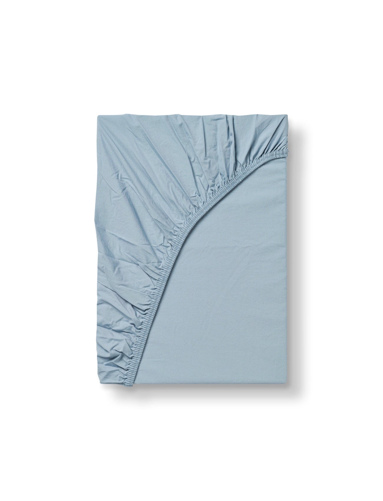 Bomuldspercale faconlagen - Dueblå