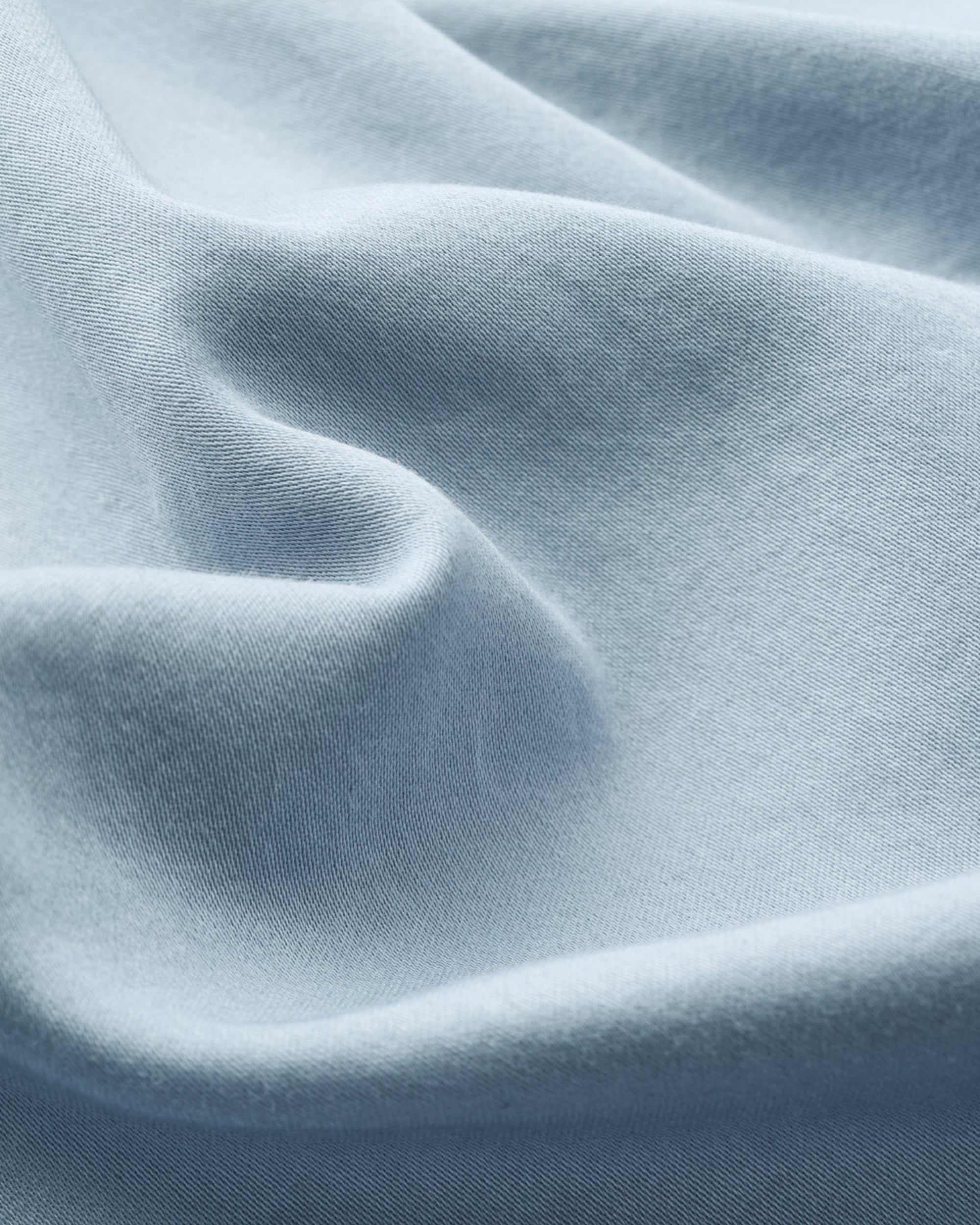 Bomuldssatin sengesæt - Dueblå