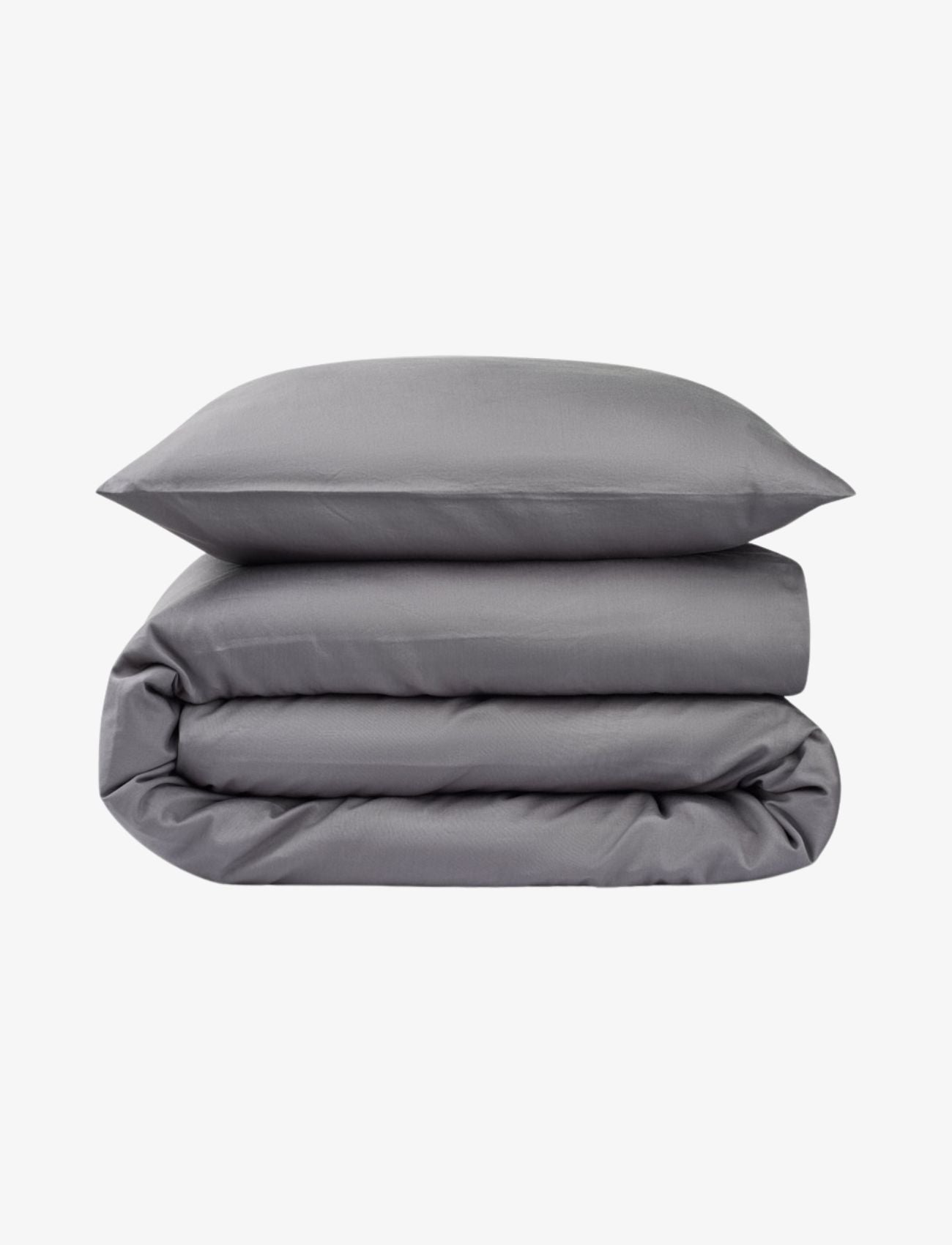 Bomuldssatin sengesæt - Antracit