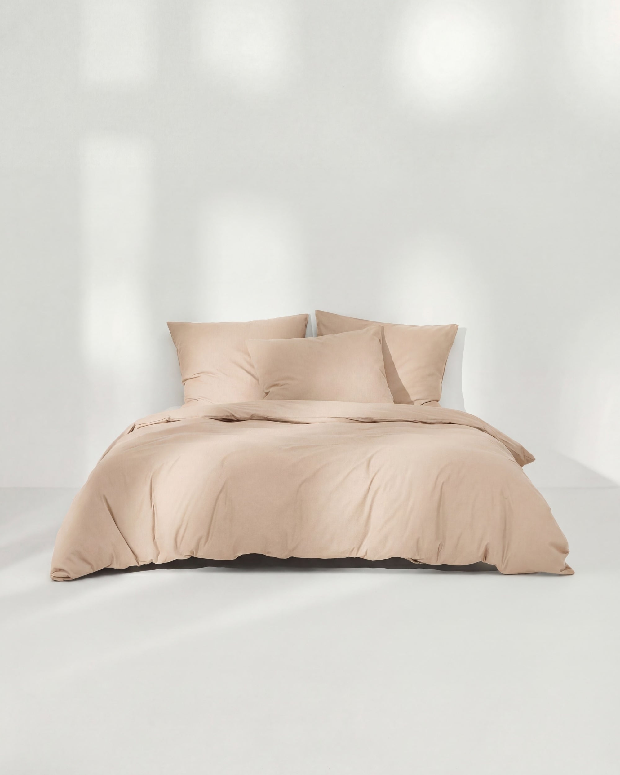 Cotton percale bed set - Walnut