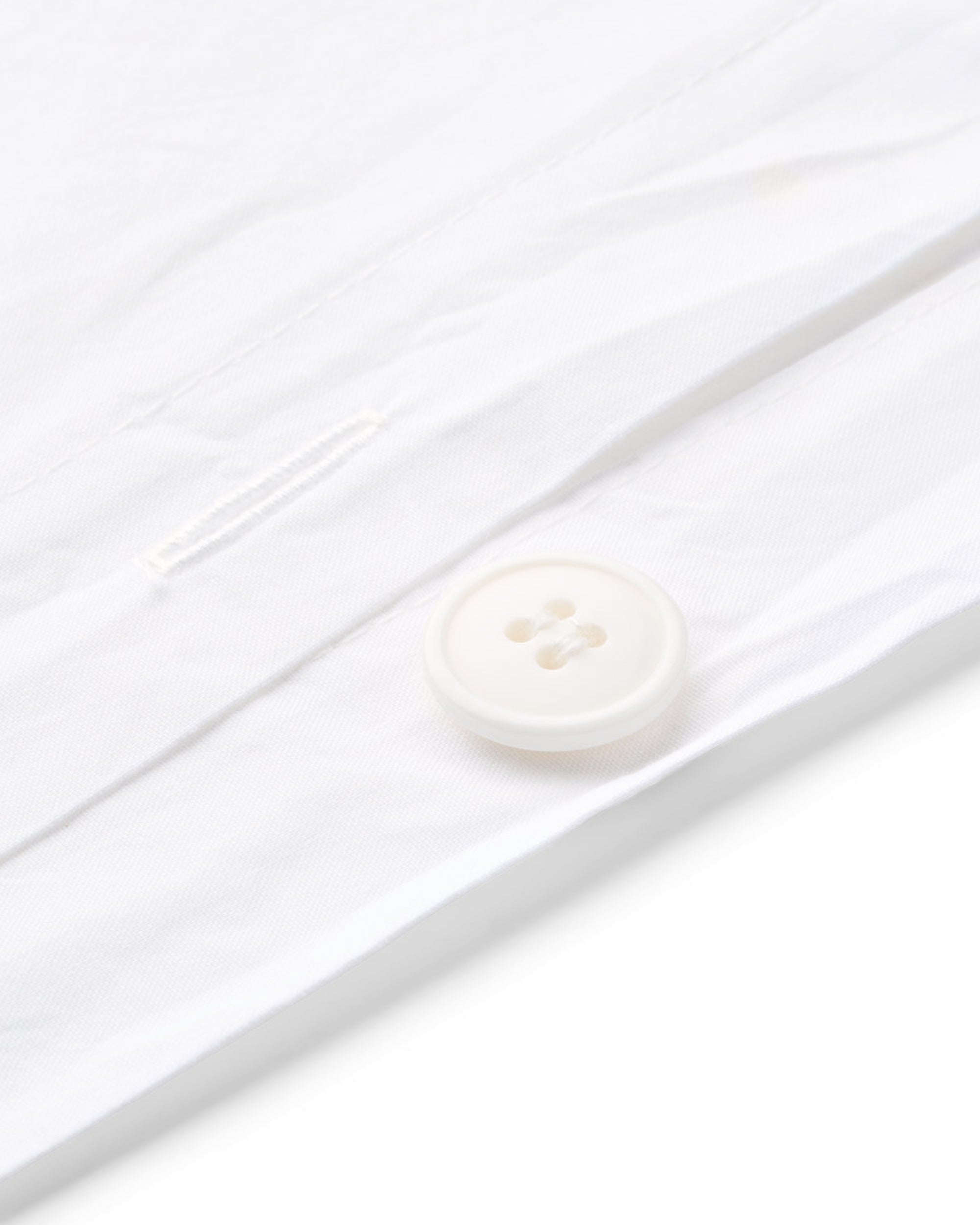 Cotton percale bed set - White