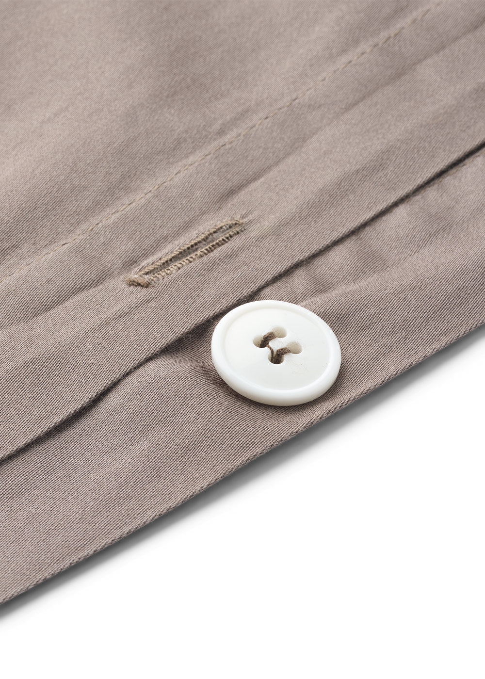 Bomuldssatin sengesæt - Brun