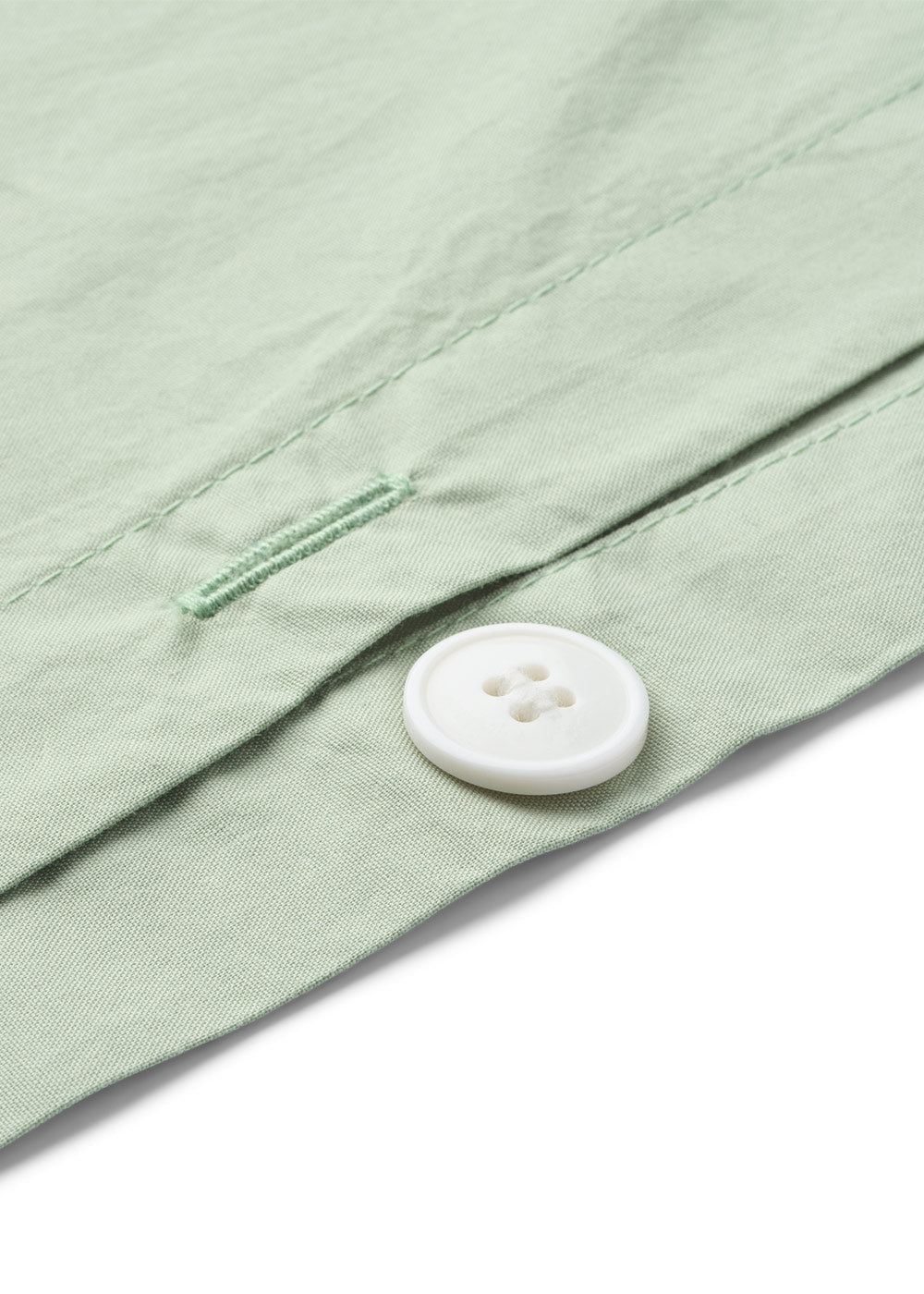 Bomuldspercale sengesæt - Grøn