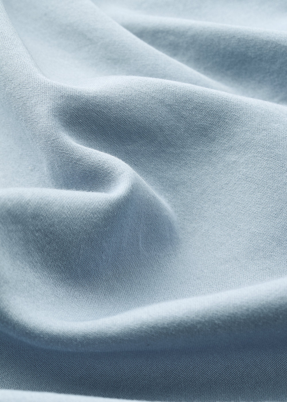 Bomuldssatin sengesæt - Dueblå