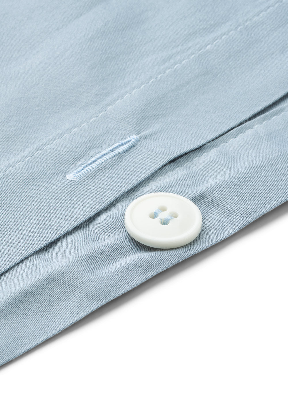 Bomuldssatin sengesæt - Dueblå