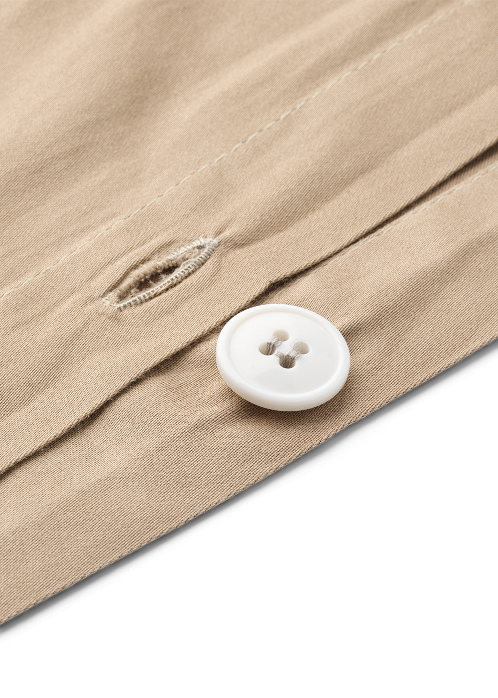 Bomuldssatin sengesæt - Valnød Brun