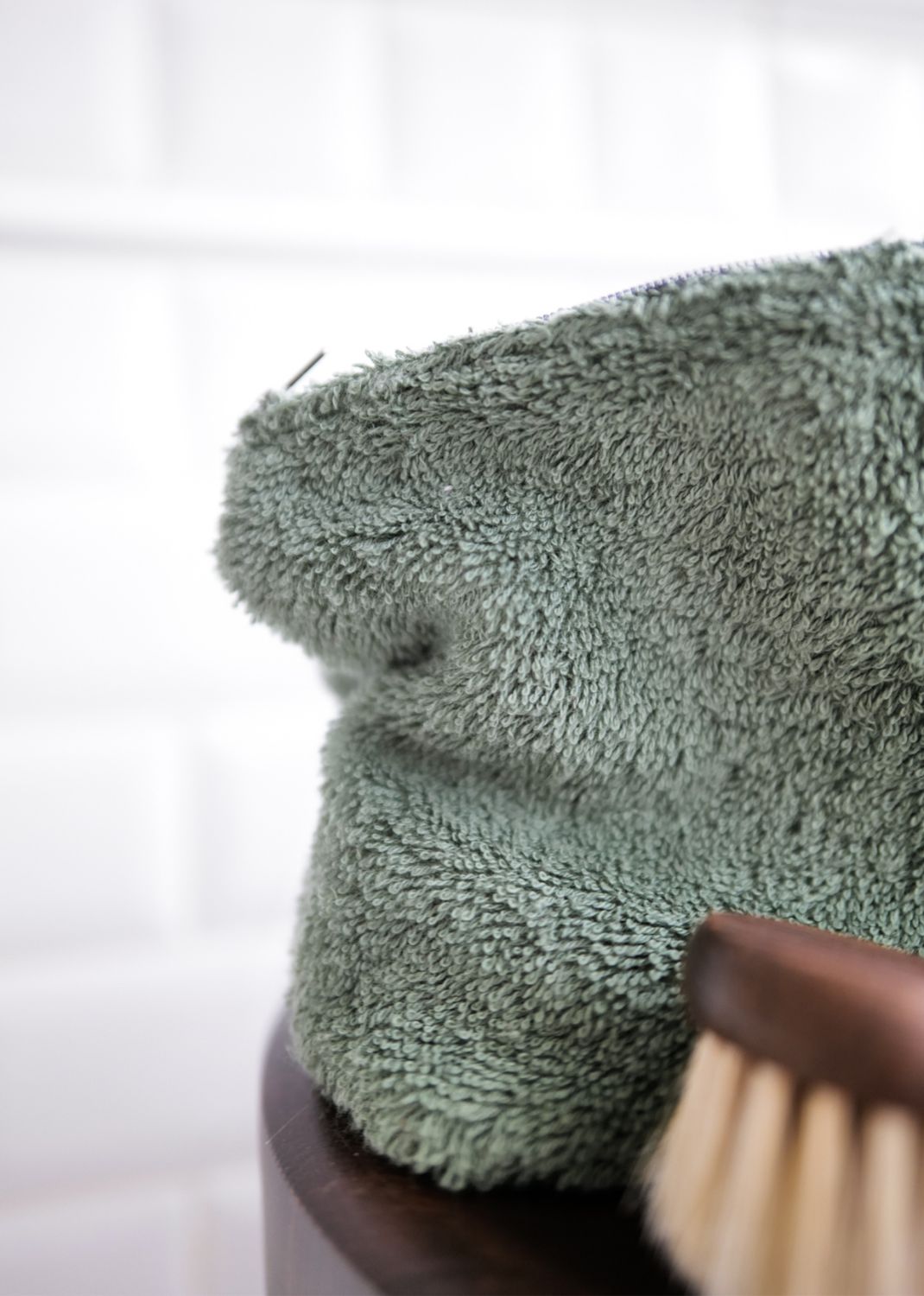 Frotte toilettaske - Grøn