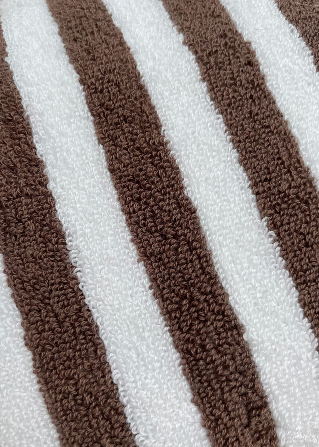 Terry towel - Chocolate stripe