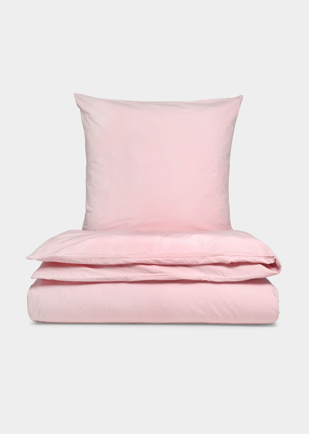 Cotton percale bed set - Pink 