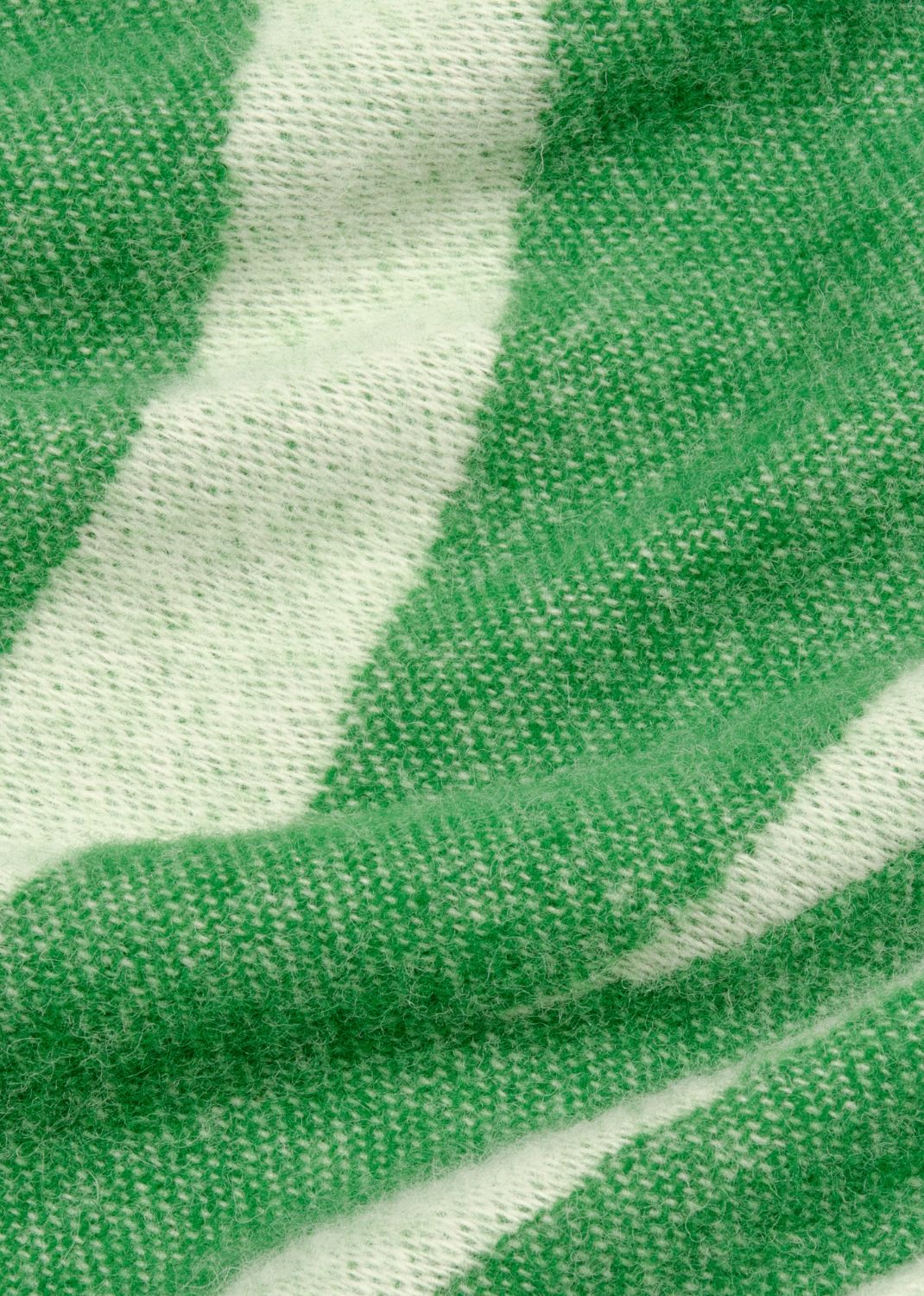 Geometri uld plaid - Grøn