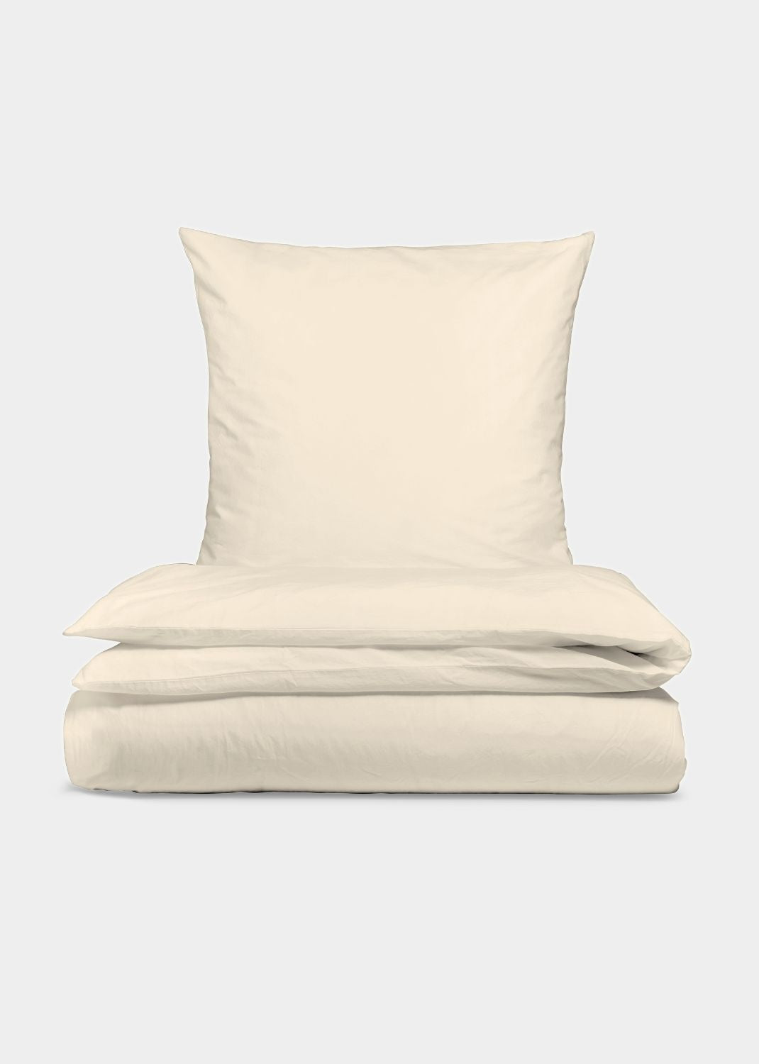 Cotton percale bed set - Sand