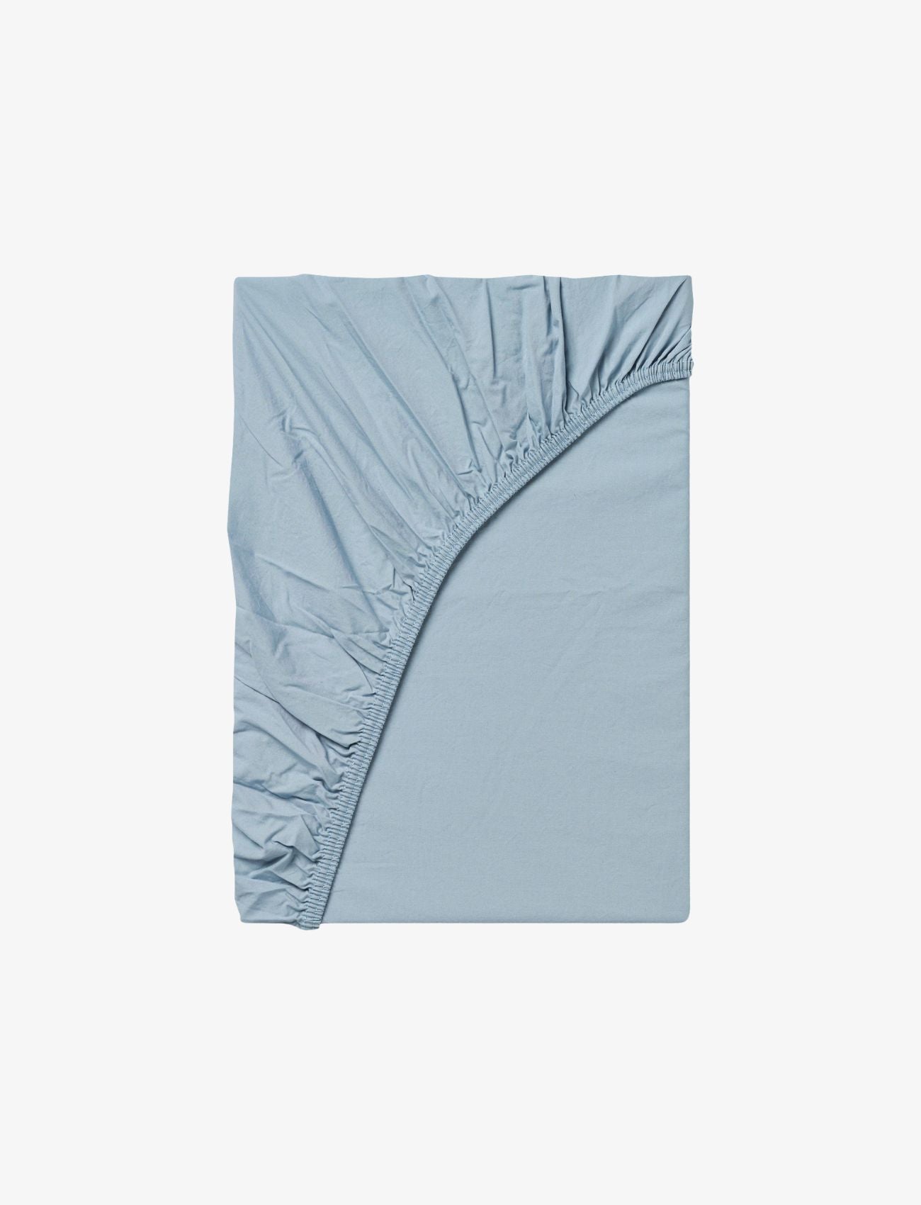 Bomuldspercale faconlagen - Dueblå