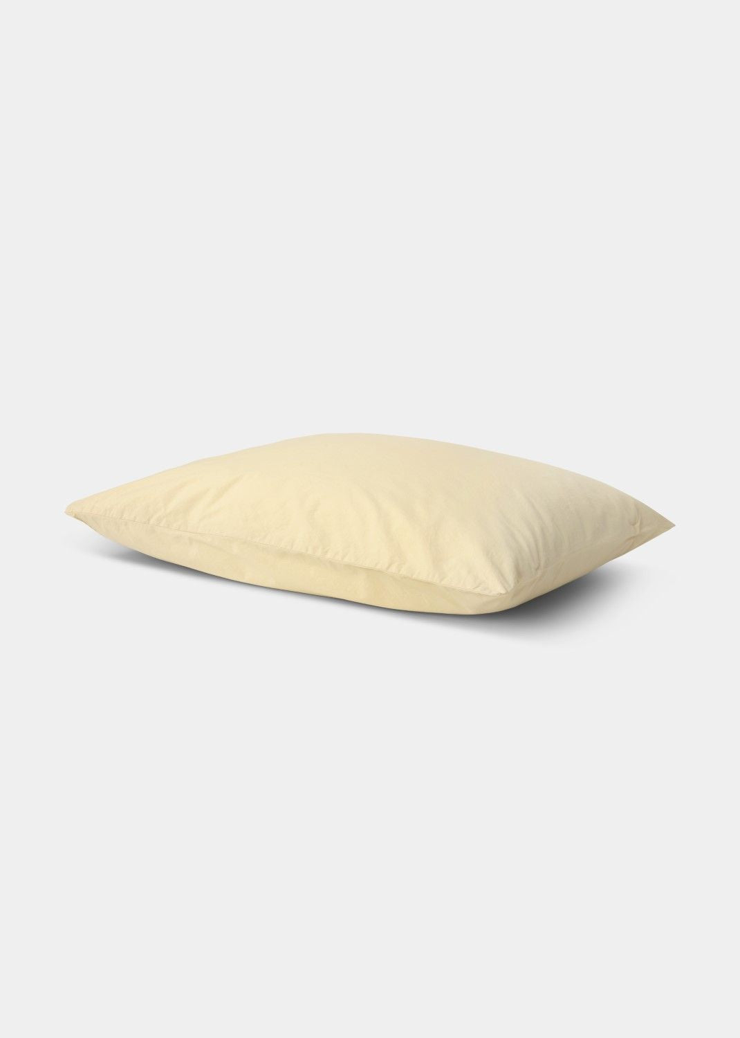 Cotton percale cushion cover - Beige/Yellow