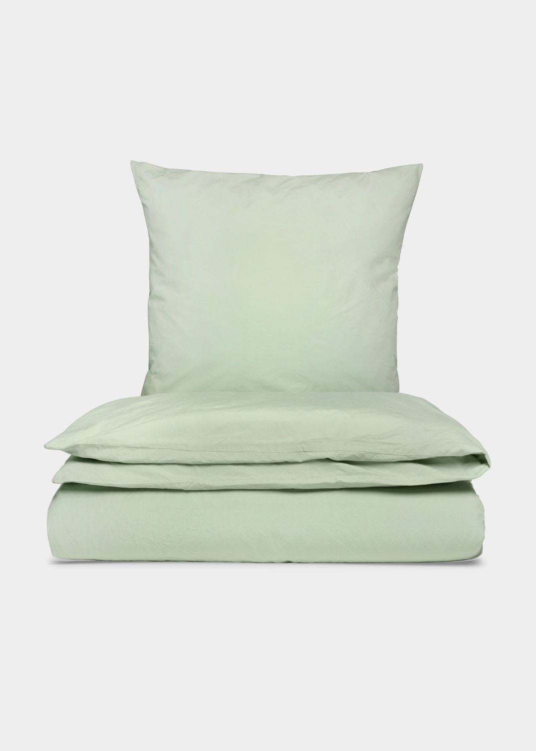 Cotton percale bed set - Green