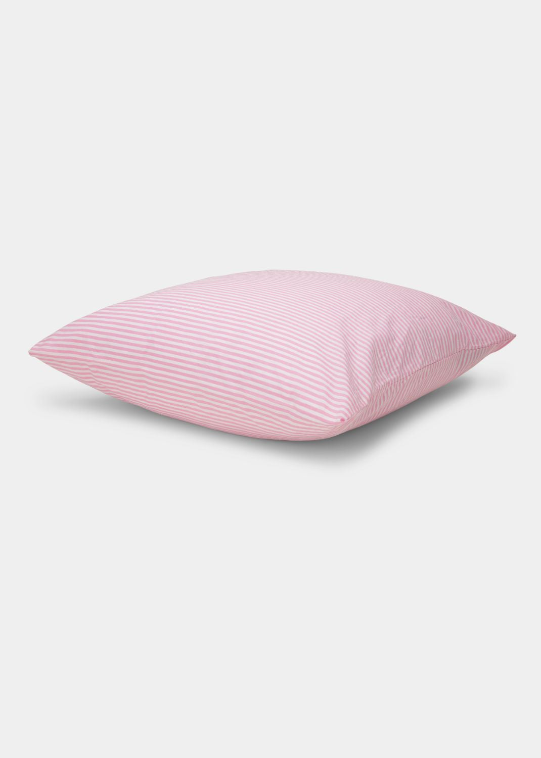 Cotton percale cushion cover - Pink stripe