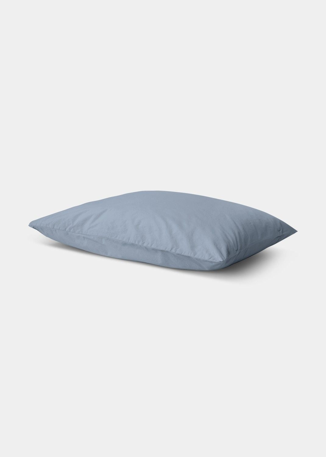 Cotton percale cushion cover - Dove blue