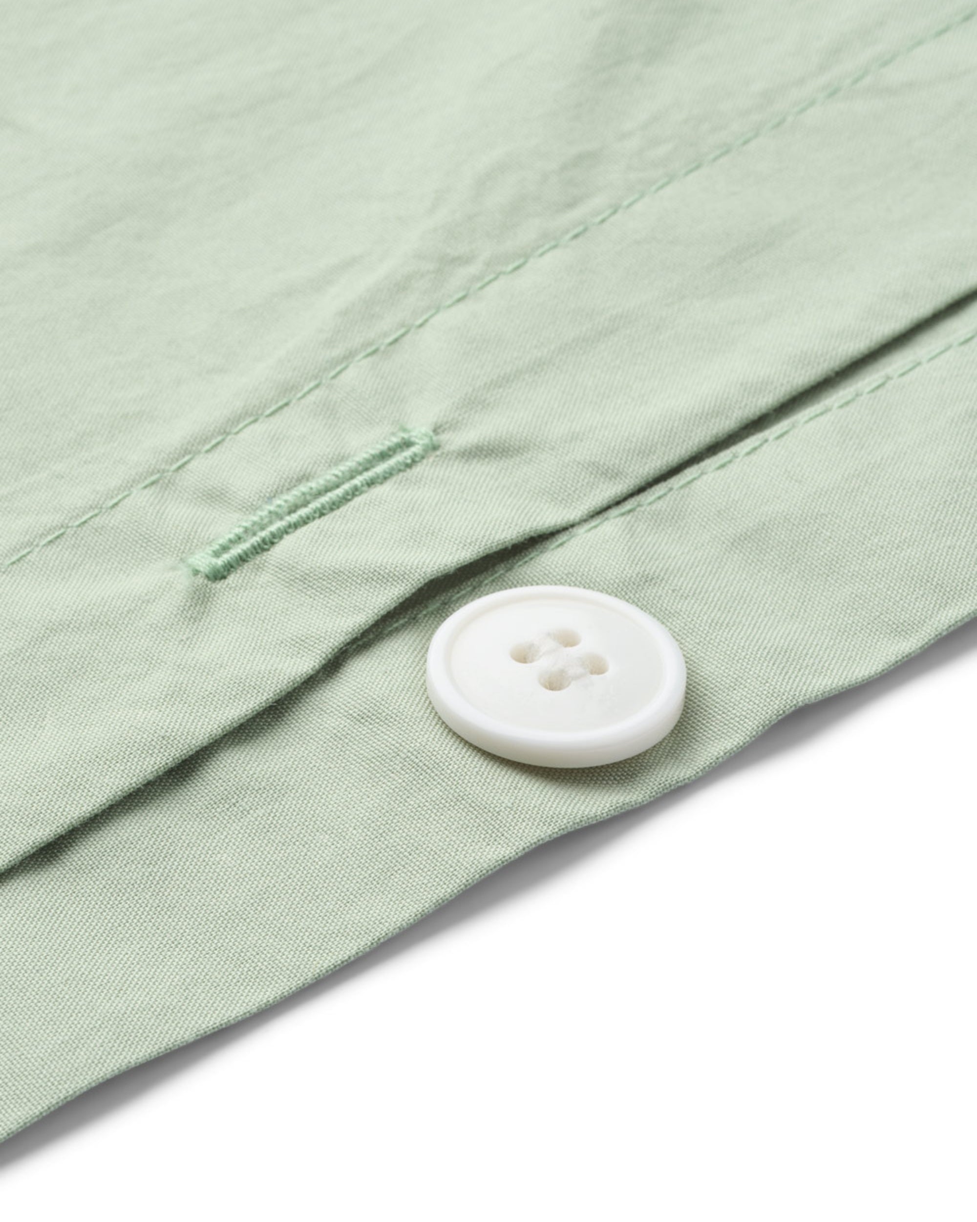 Bomuldspercale sengesæt - Grøn