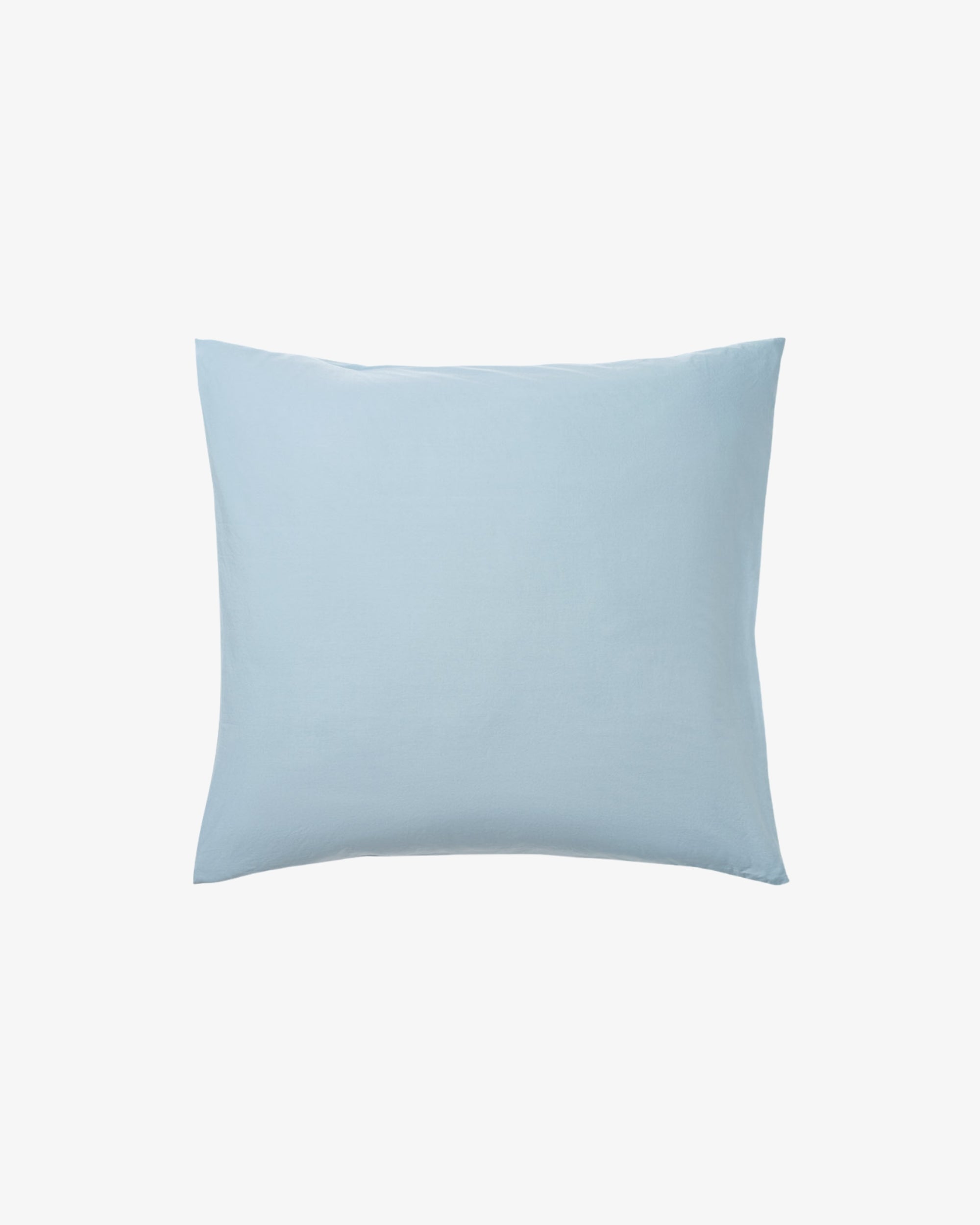 Cotton percale cushion cover - Dove blue