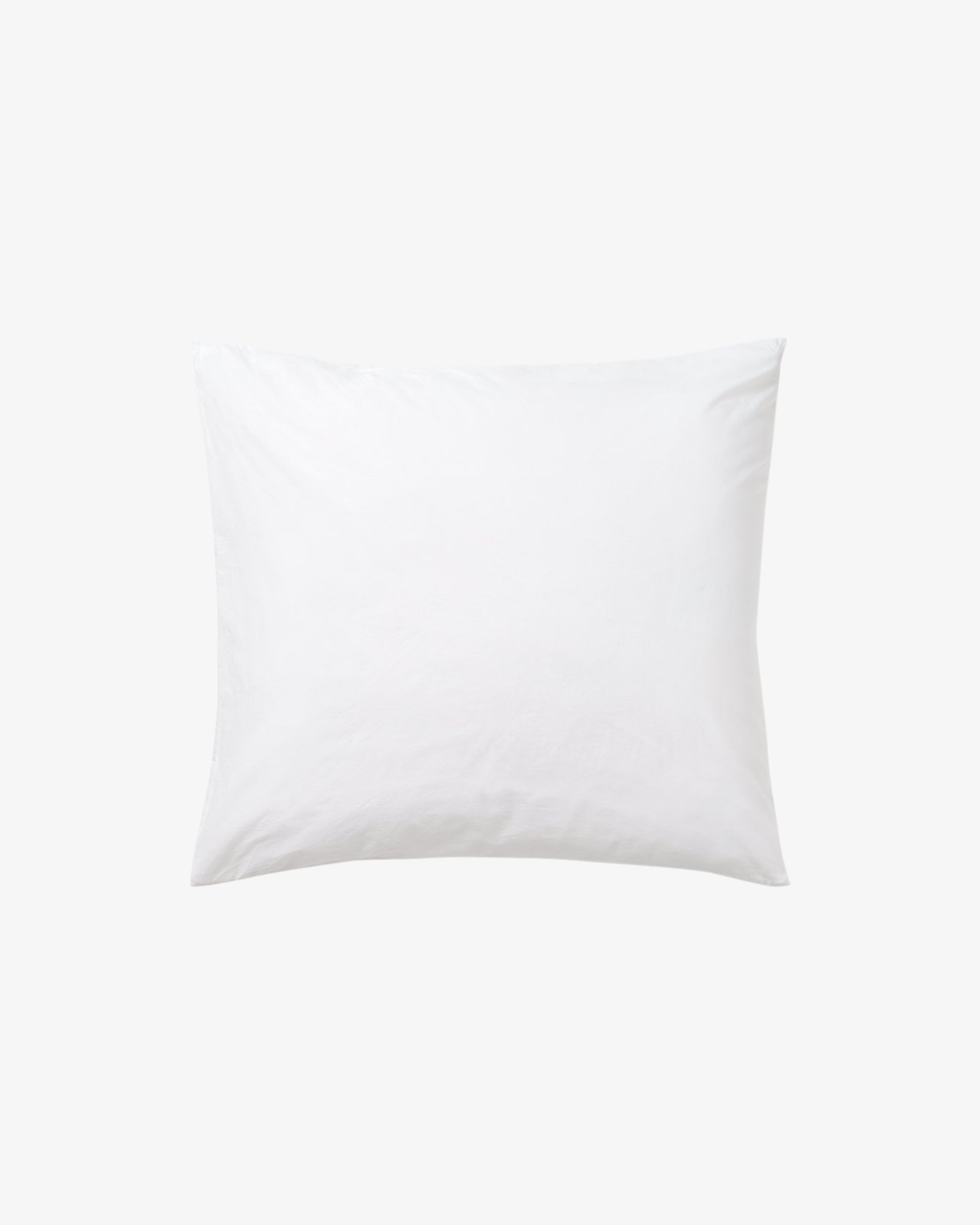 Cotton Percale Cushion Cover - White
