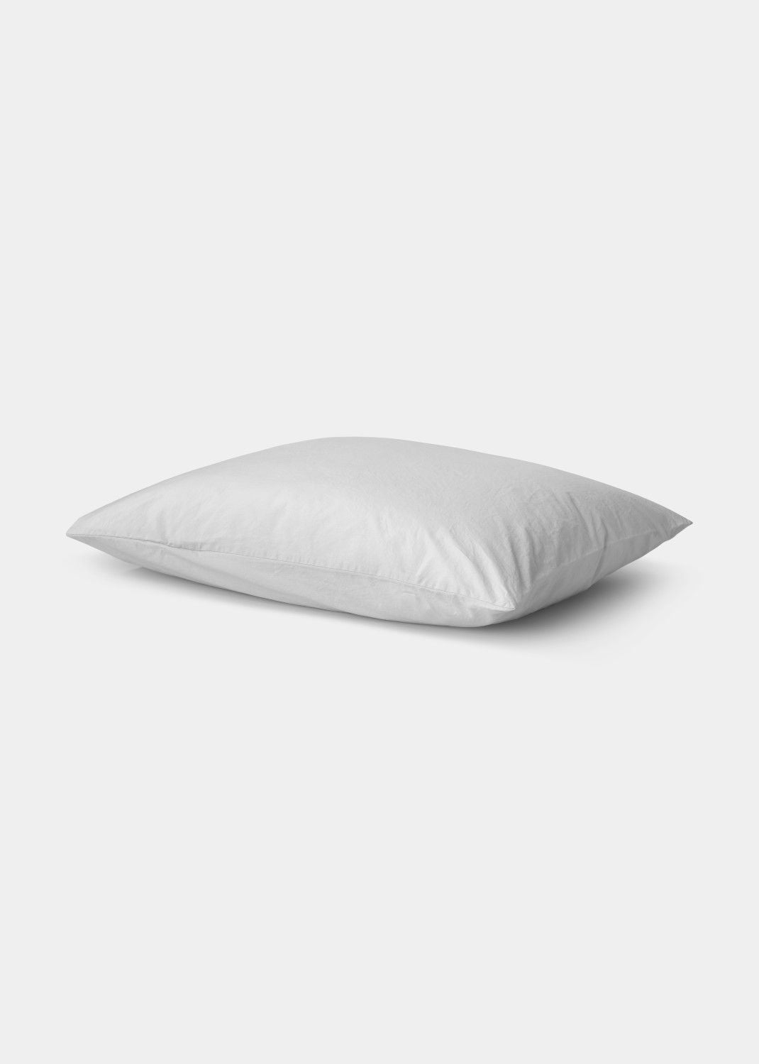 Cotton percale cushion cover - Light grey