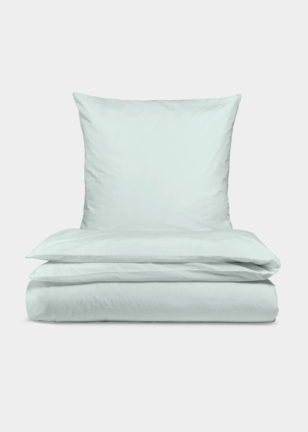 Cotton percale bed set - Mint