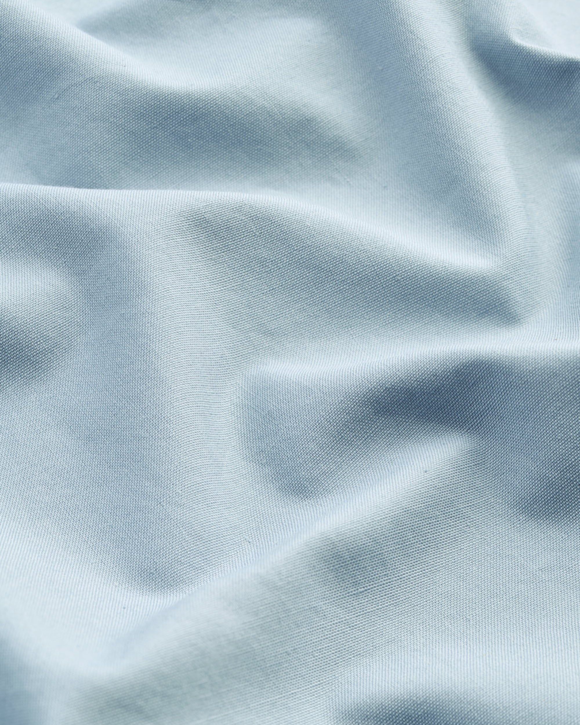 Cotton percale flat sheet - Dove blue