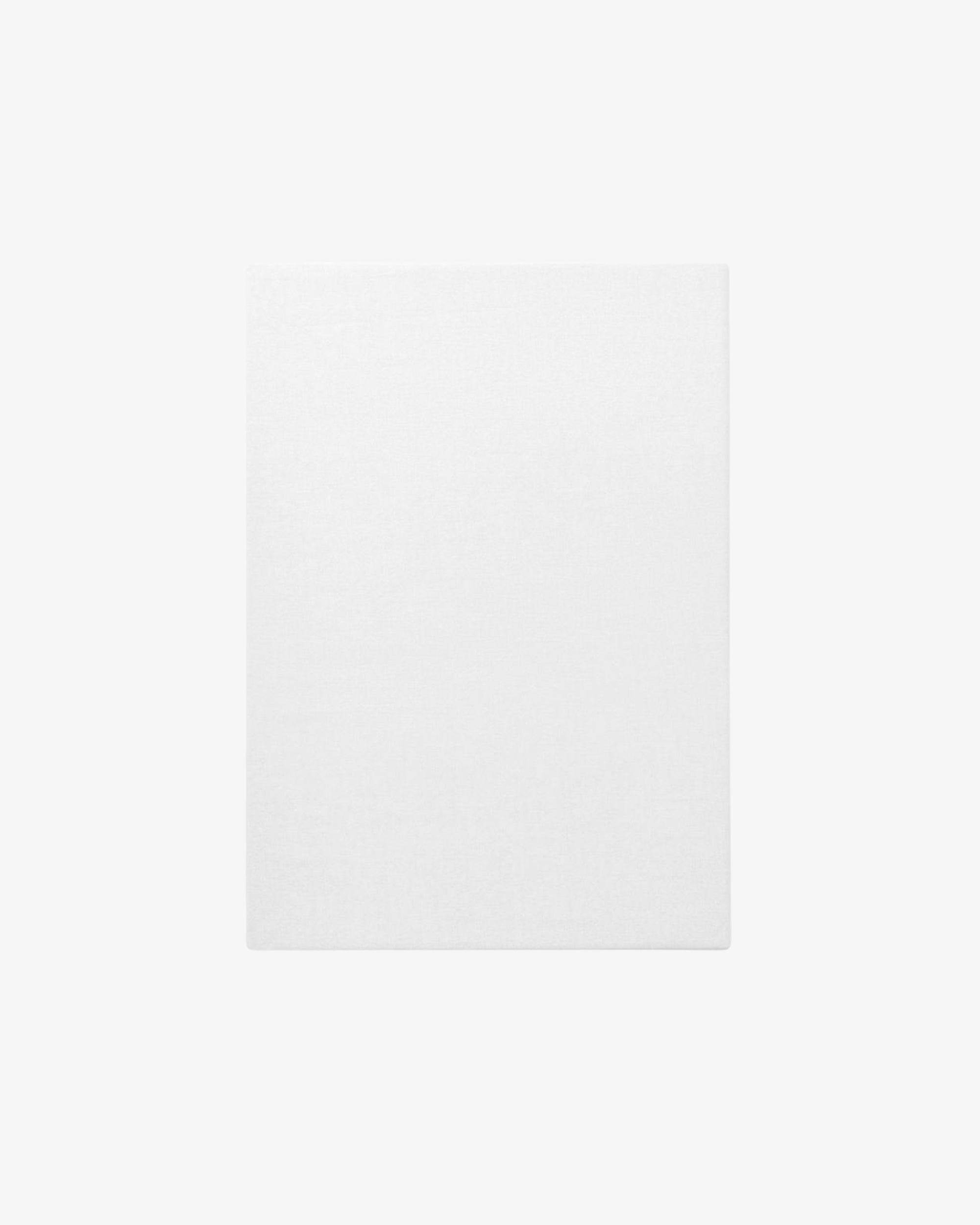 Cotton percale flat sheet - White