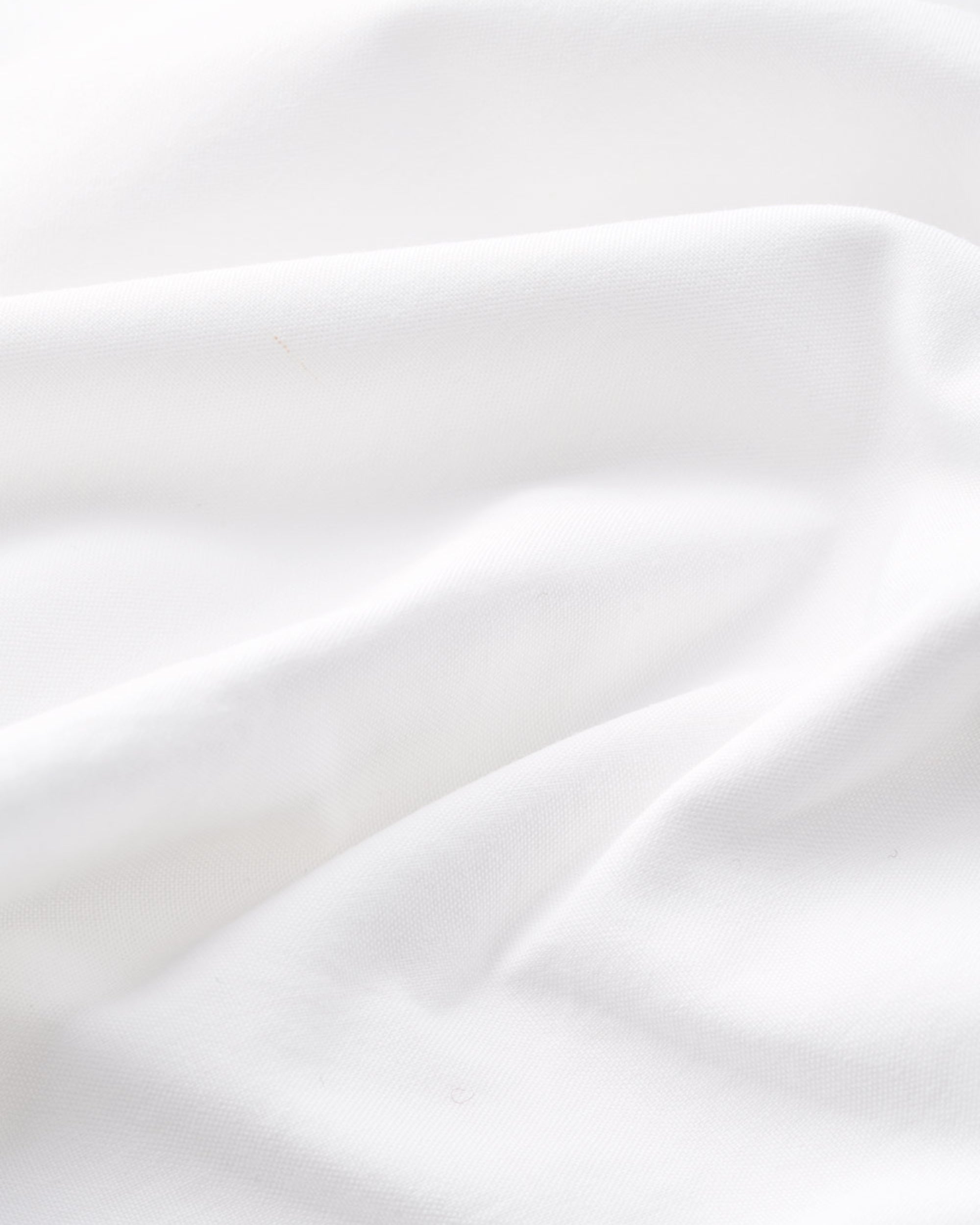 Cotton percale flat sheet - White