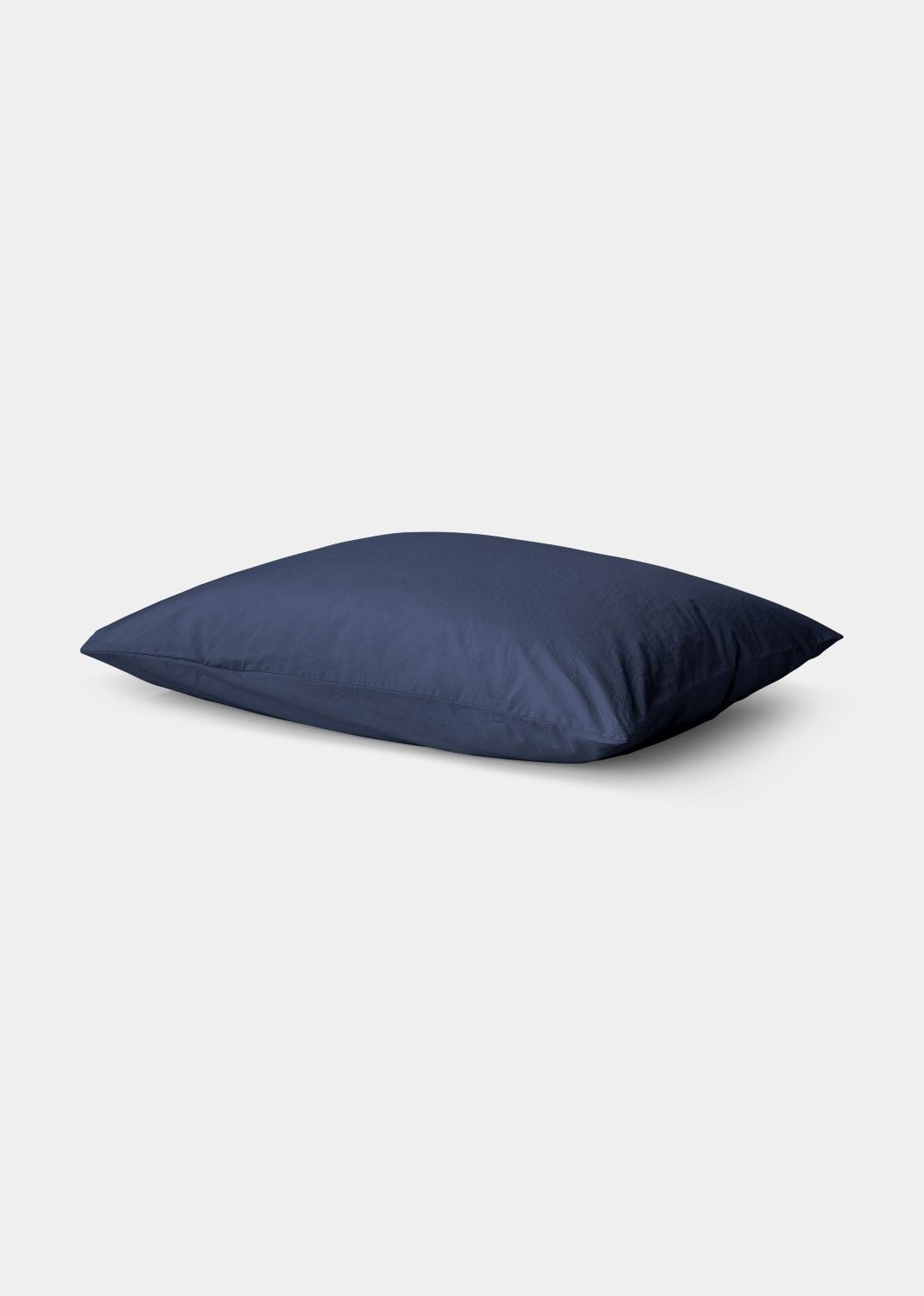Cotton Percale Cushion Cover - Navy Blue
