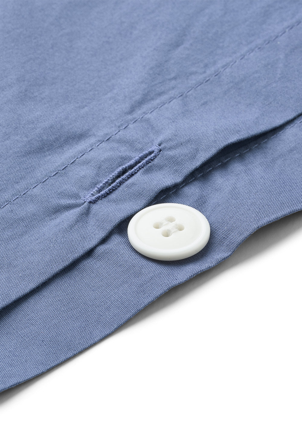 Bomuldspercale sengesæt - Marineblå