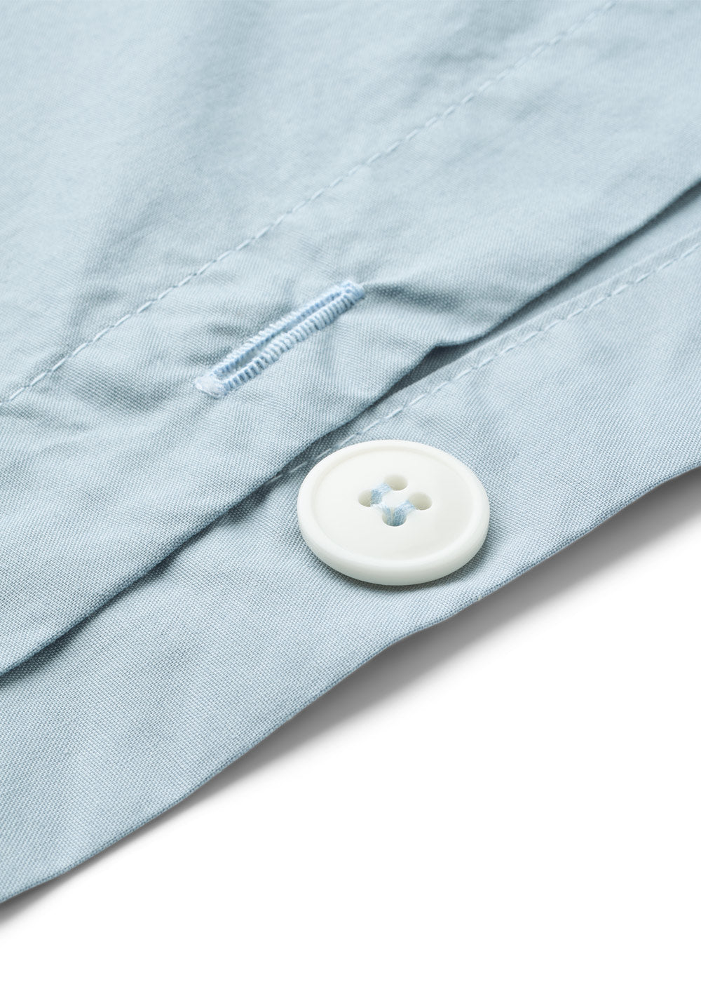 Bomuldspercale sengesæt - Dueblå