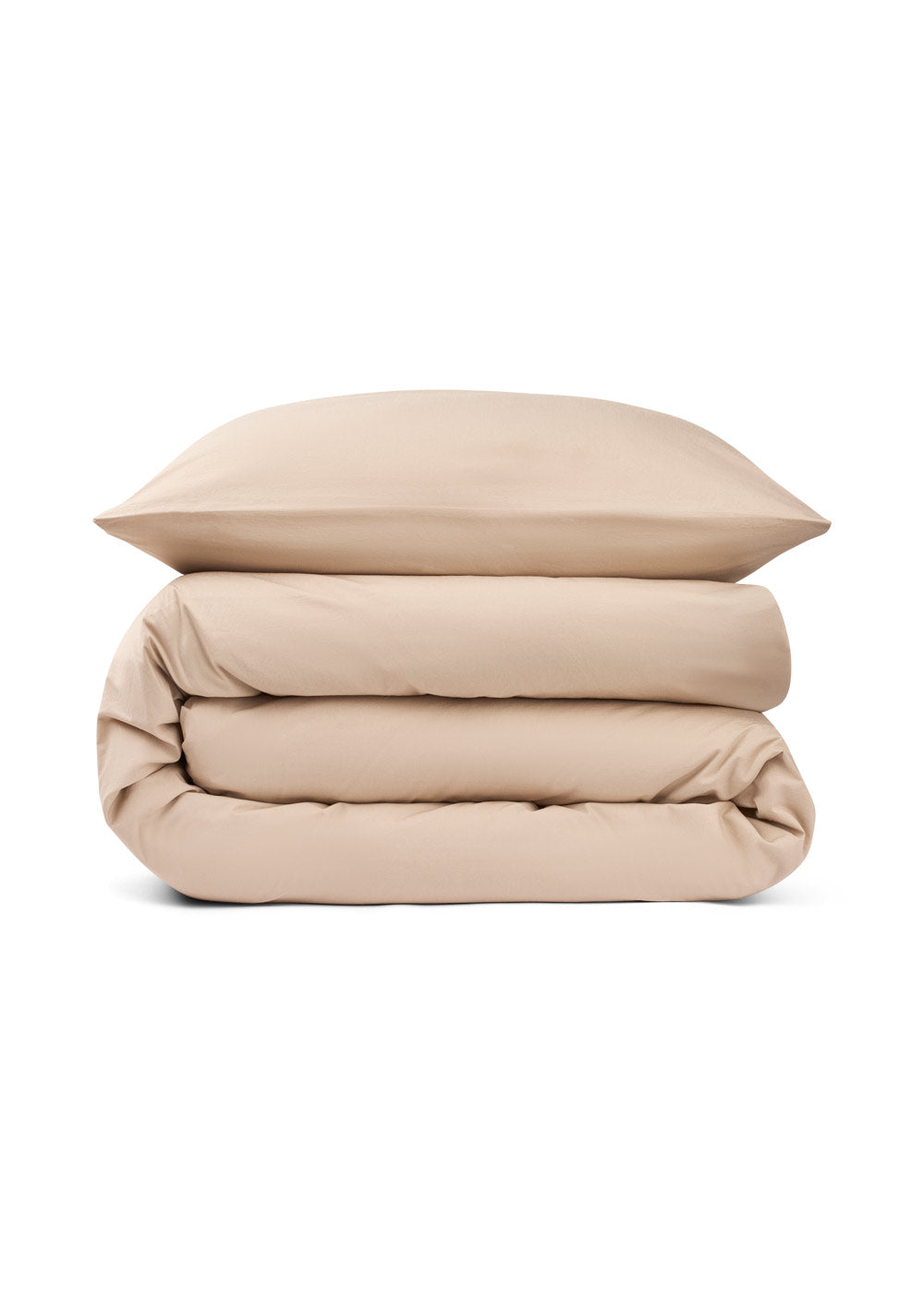 Bomuldspercale sengesæt - Valnød