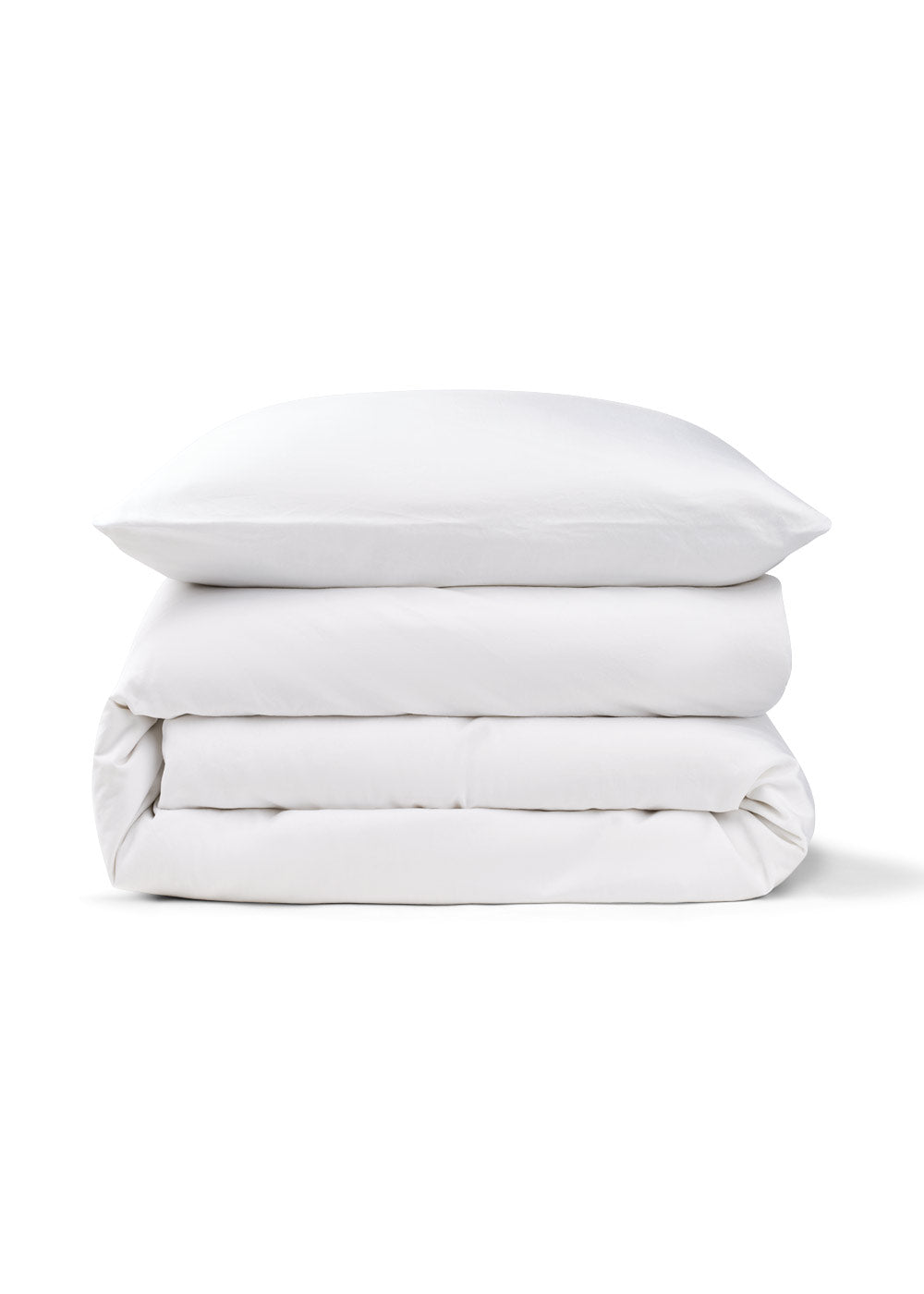 Bomuldssatin sengesæt - Hvid