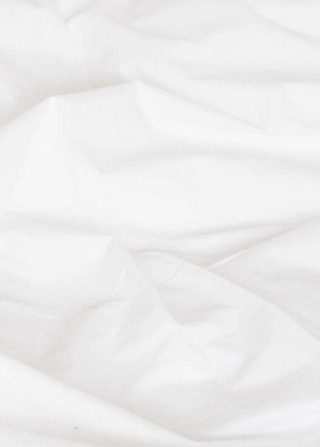 Cotton percale bed set - White