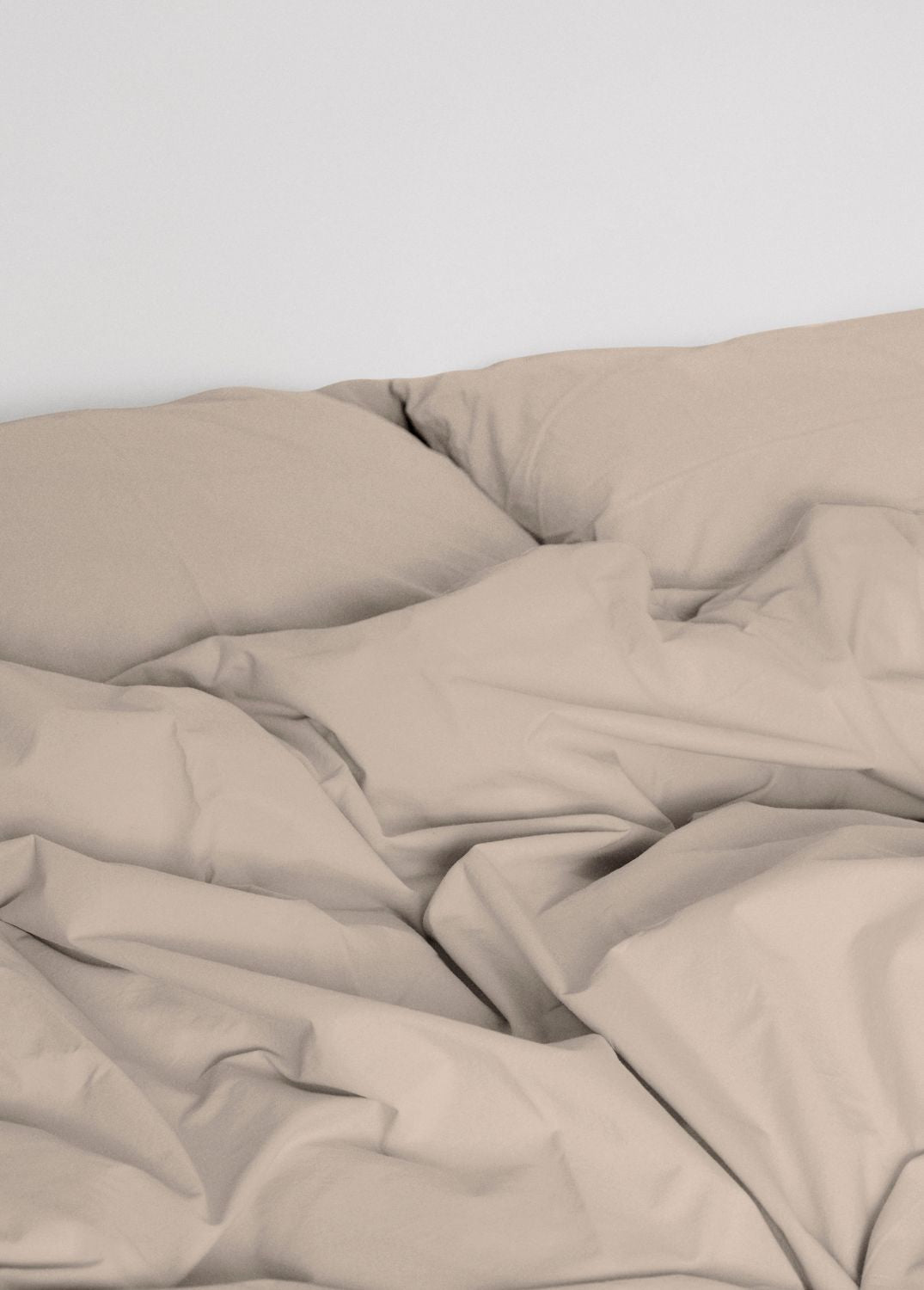 Cotton percale bed set - Walnut